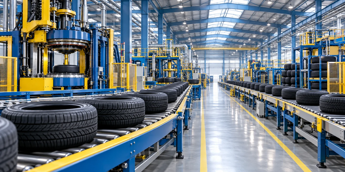 Illustrative tire production equipment